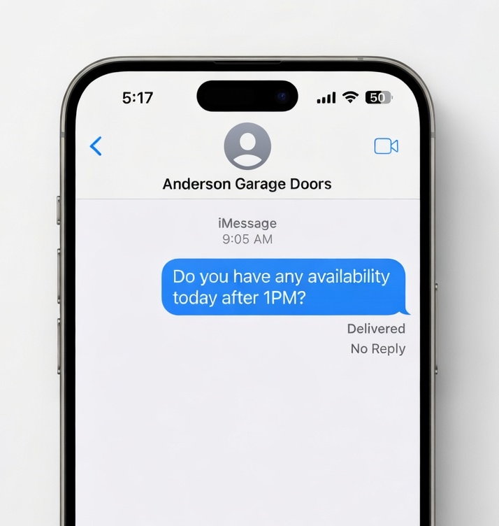 Customer inquiry with no response